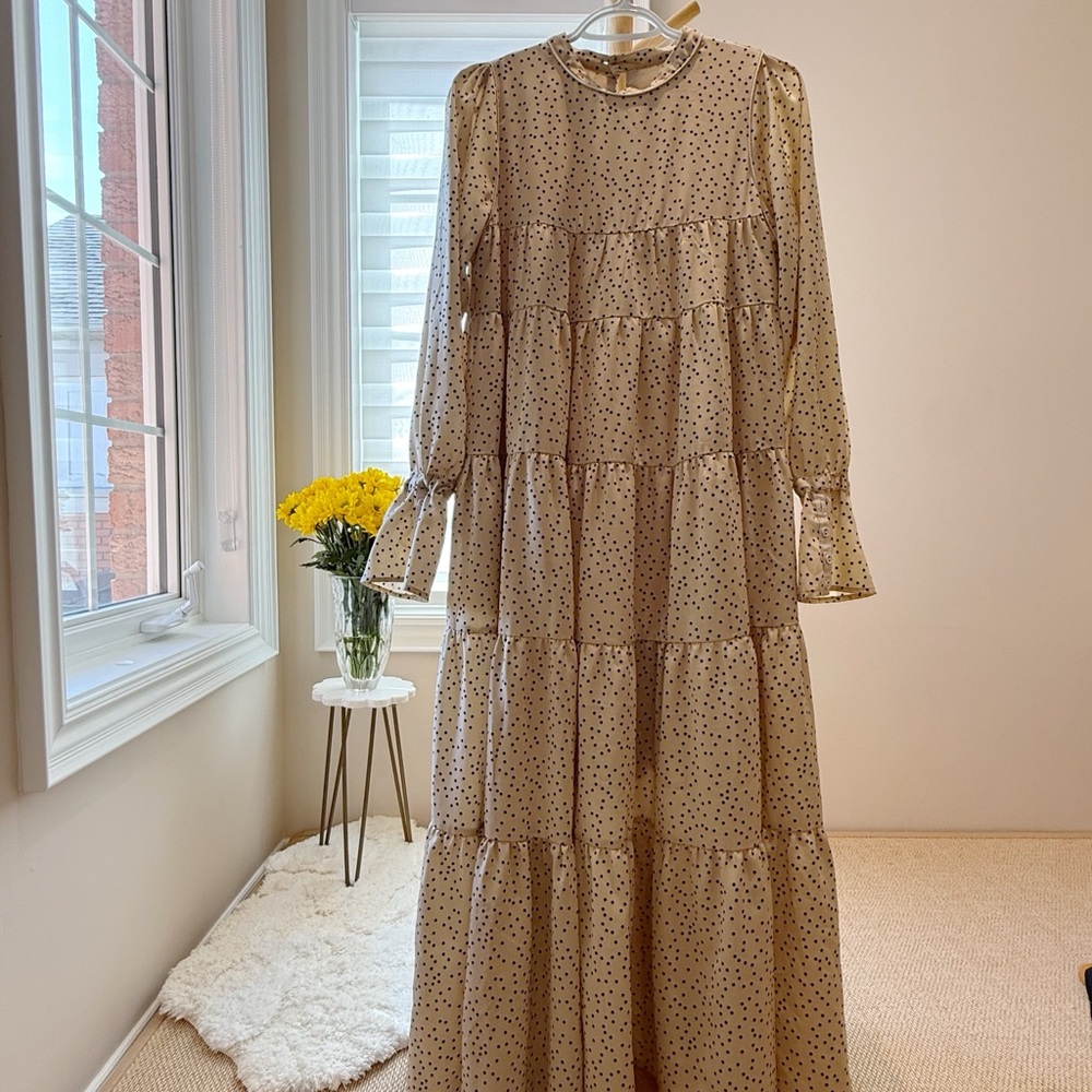 Ruffle Tier Polka Dot Dress — Soft Girl Vintage Vibes